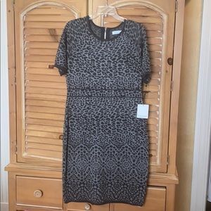 Offers! WMNs Calvin Klein Body-con dress grey LG